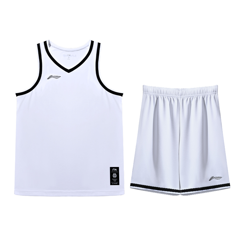 

LINING Коллекция Basketball баскетбольный костюм мужской белый