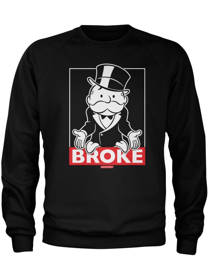 

Толстовка "Mr Monopoly BROKE" черного цвета