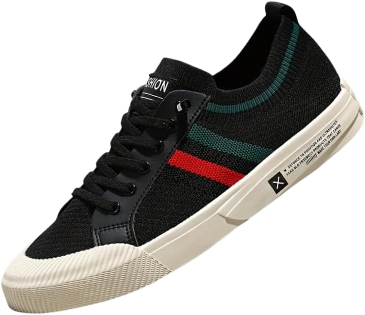 

Мужские дышащие спортивные кроссовки - удобные повседневные с шнуровкой, подходят для ежедневной носки и бега Hoalox, черный