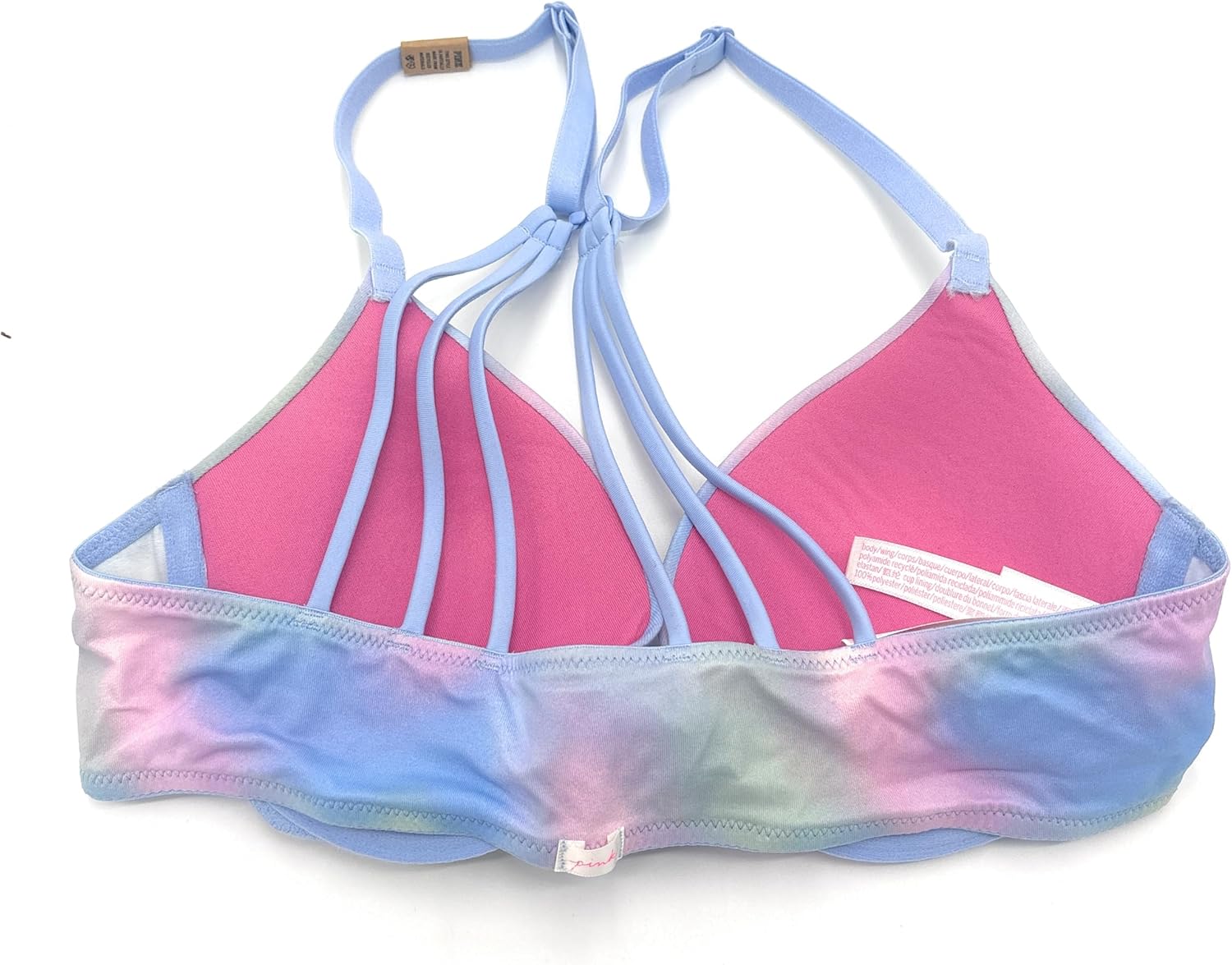 Бюстгальтер-пуш-ап Victoria's Secret Pink Wear Everywhere, застежка спереди, Tie-Dye — фото 2