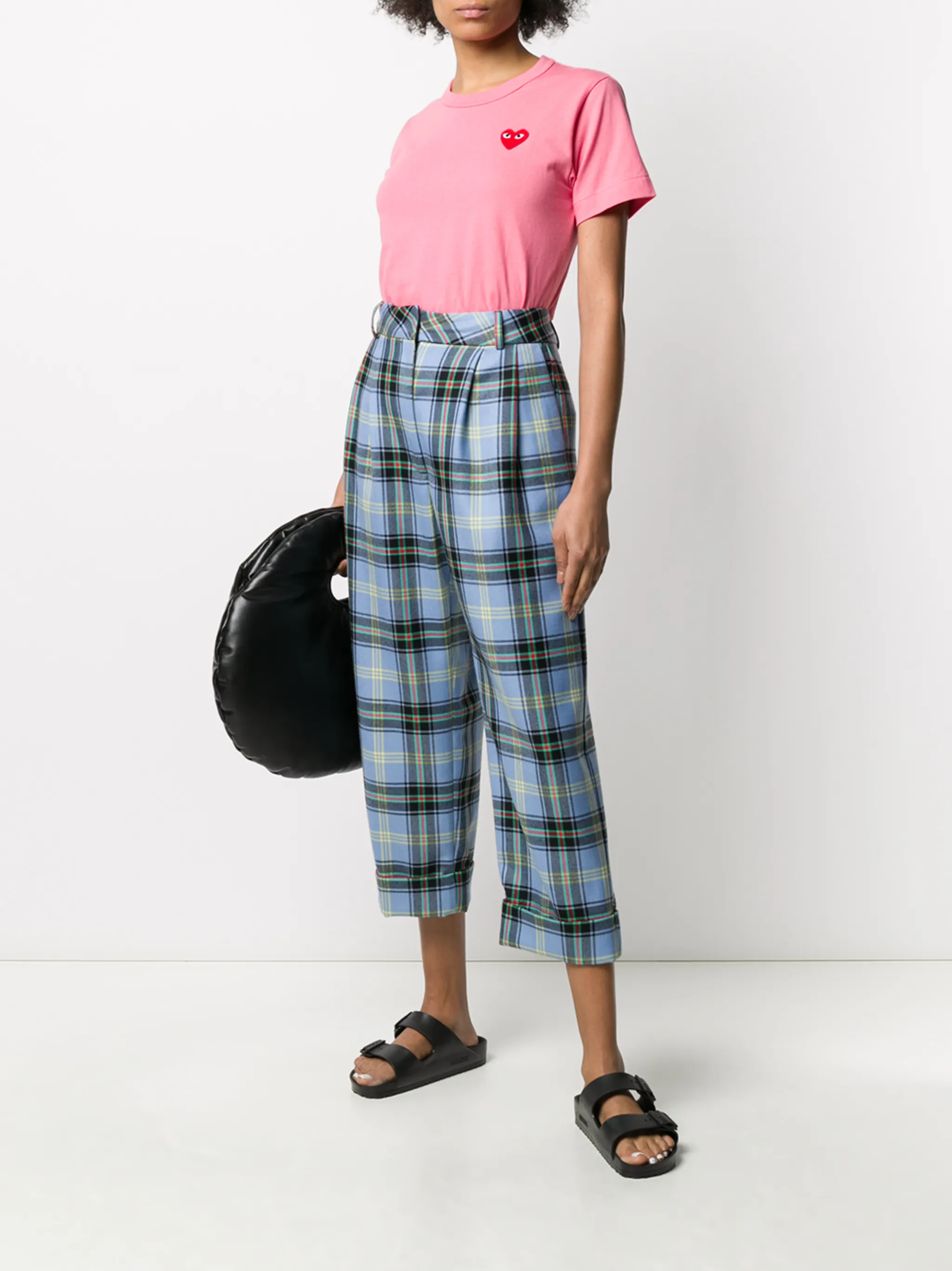 Футболка с круглым вырезом и принтом Comme Des Garçons Play, розовый — фото 2