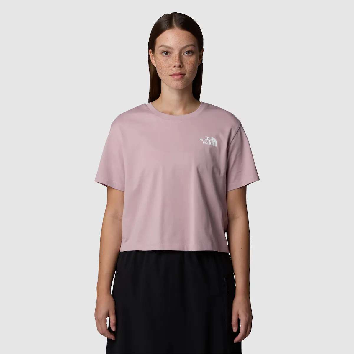 

Футболка укороченная женская The North Face Simple Dome, розовый