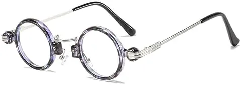 

Солнцезащитные очки для женщин в стиле ретро, ​​круглые, маленькие, винтажные, для мужчин и женщин, с защитой от УФ-излучения UV400 MTZJH, C8 Transparent