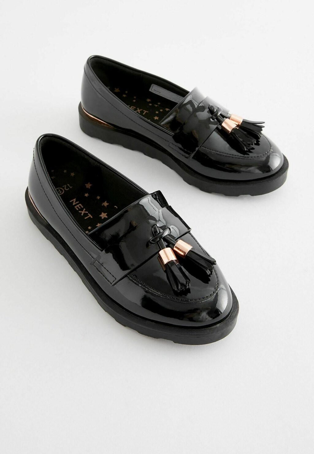 Слипоны School Tassel Loafers Next, цвет black/rose/gold — фото 2