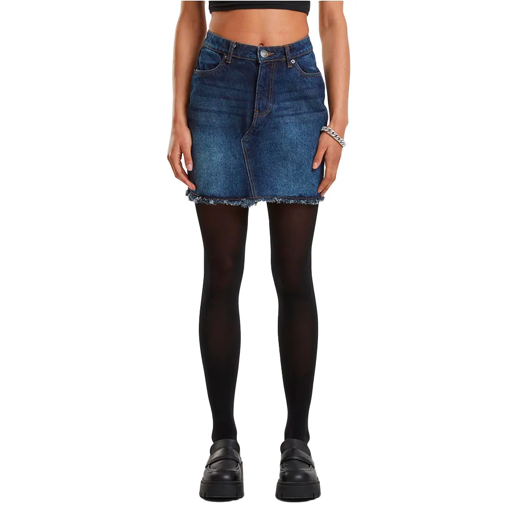 

Юбка Urban Classics Heavy Mini denim skirt, синий