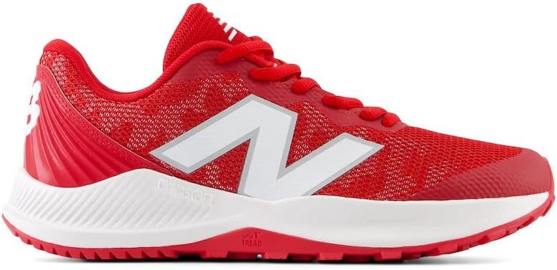 Детские кроссовки New Balance FuelCell V7 Youth Turf-Trainer унисекс, белый/красный — фото 2
