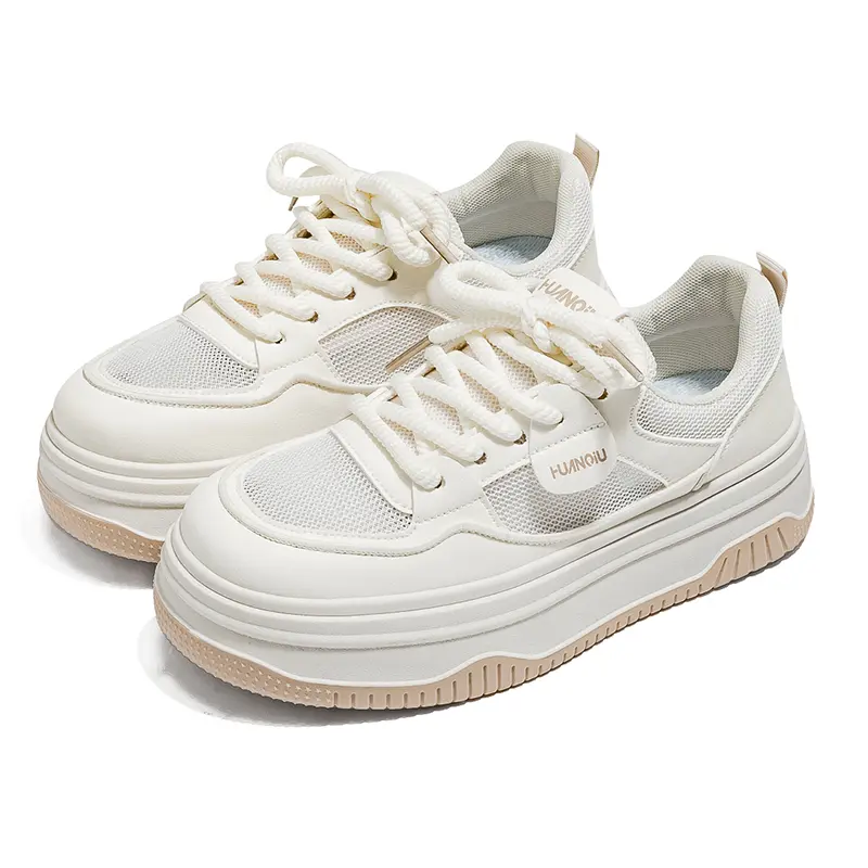 Кроссовки HUANQIU Skateboarding Shoes Women's Low-top Brown, коричневый — фото 3