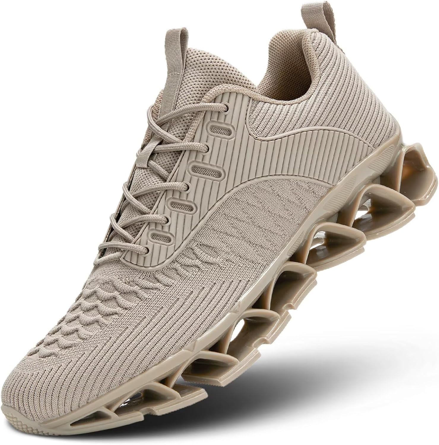 

Мужские кроссовки без шнурков для ходьбы, бега, тенниса, повседневной носки, модные, удобные, с противоскользящей подошвой, для работы и спорта Kvovzo, хаки