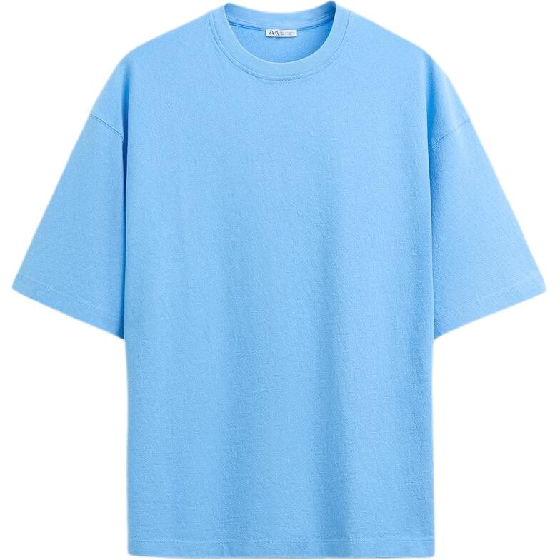 

Футболка мужская синяя Zara, синий