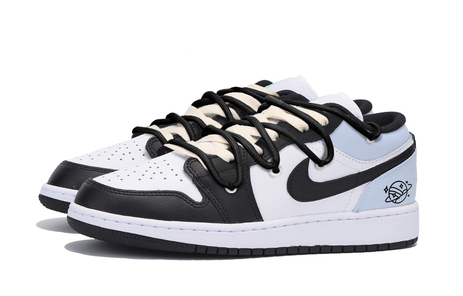 

Баскетбольные кроссовки Air 1 Vintage женские низкие черный/синий Jordan