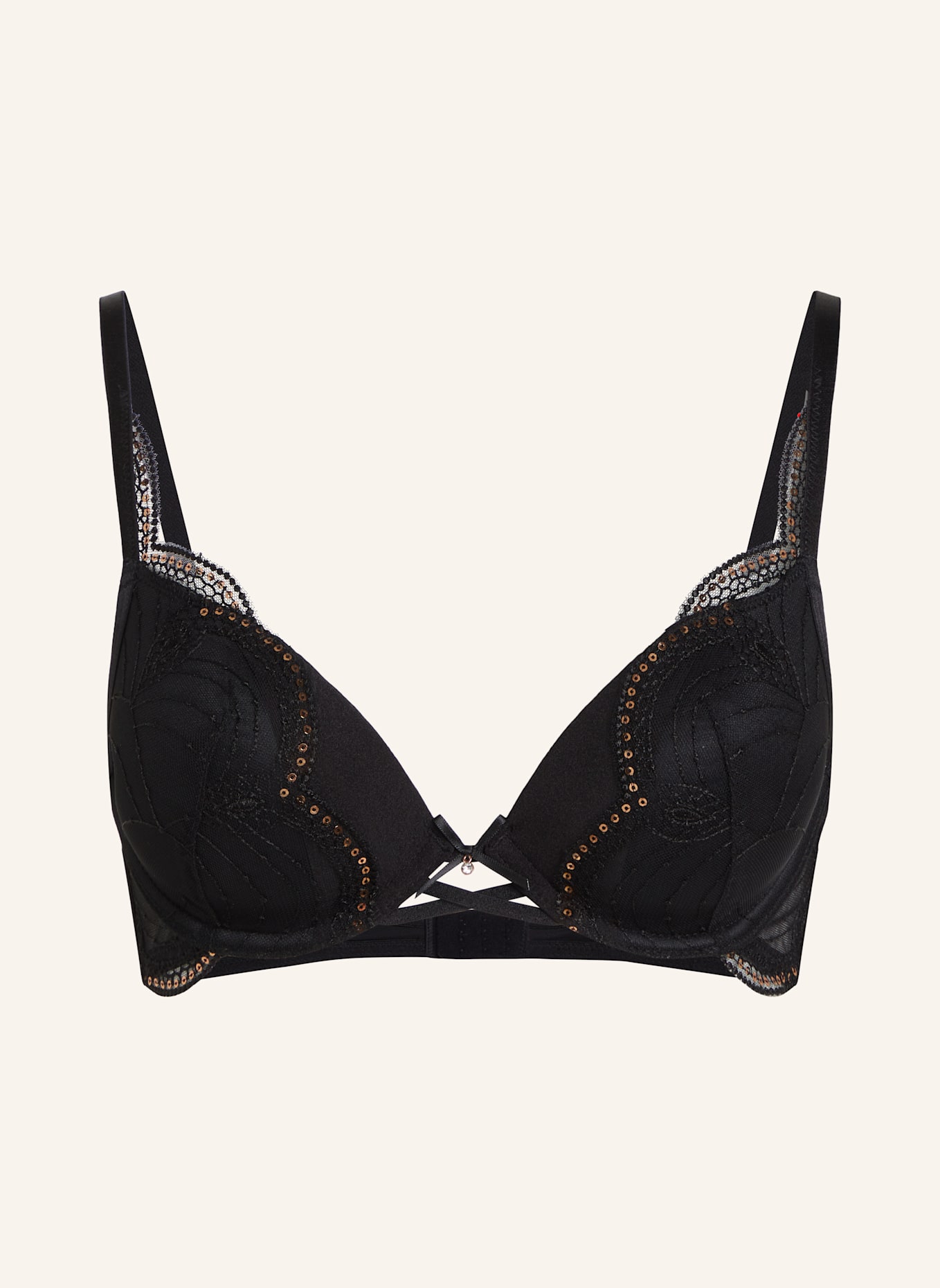 

Бюстгальтер на косточках рубиновый Hunkemöller, черный