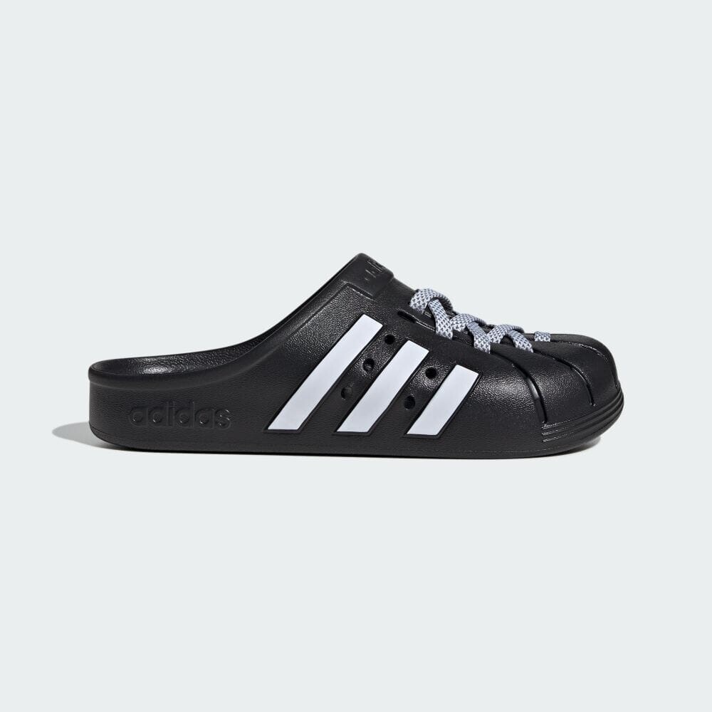 

Сандалии Adidas Adilette Clogs, цвет Black/White/Black