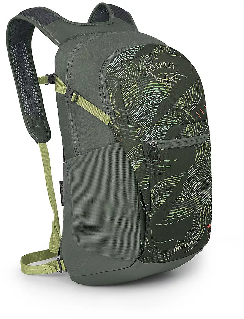 

Рюкзак Osprey Daylite Plus, цвет Rattan Print/Rocky Brook