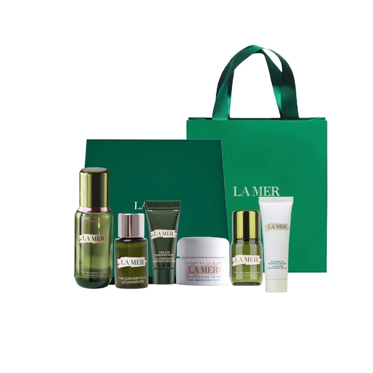 LA MER Набор сывороток Mori Style Box Essence для увлажнения и питания кожи, New Essence 150ml+15ml+Serums 5ml+Classic 7ml+Eye Cream 3ml+Cleanser 30ml