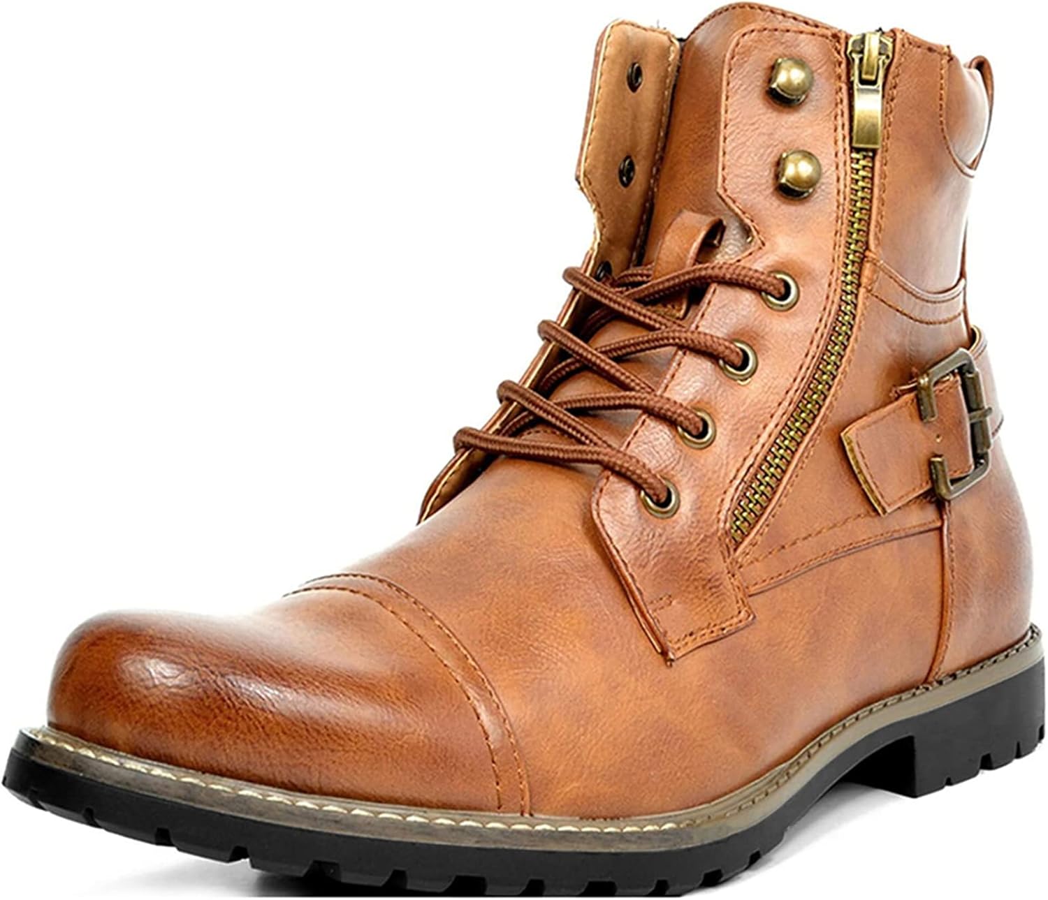 

Мужские ботинки CHUUMEE Мужские повседневные ботинки Мотоциклетные боевые ботинки на щиколотку для мужчин, желтый