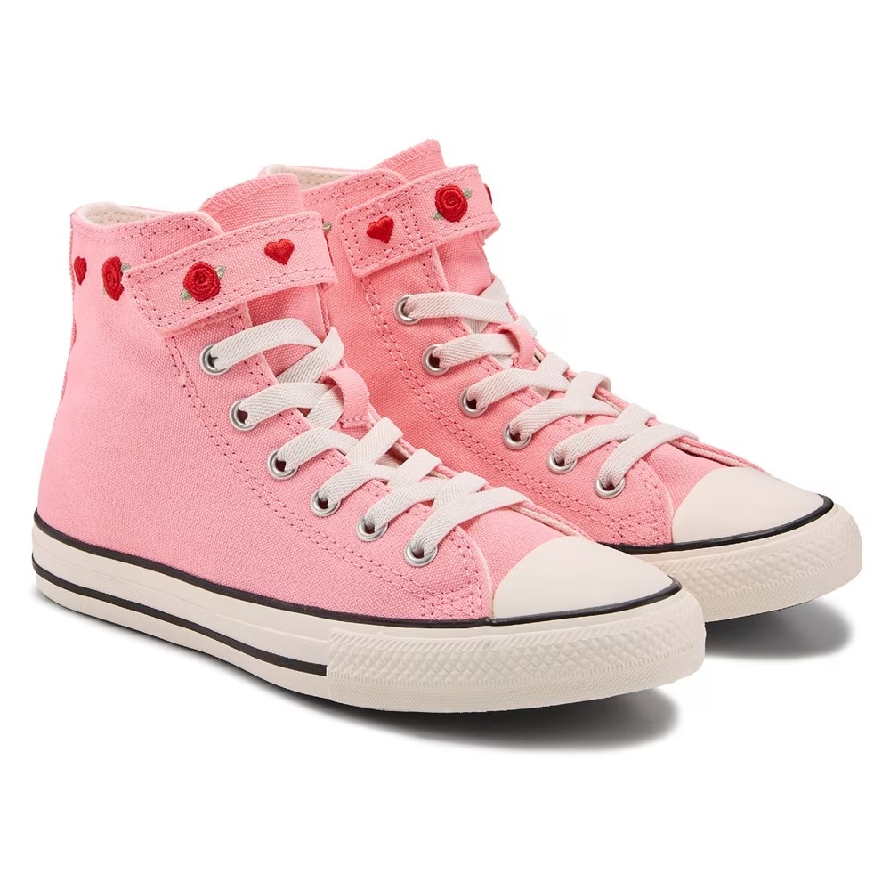 

Детские кеды Converse Chuck Taylor All Star High Top для малышей, pink/red valentine