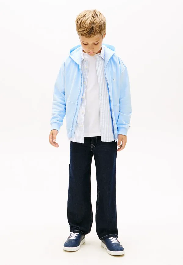 Толстовка на молнии из флиса с начесом и капюшоном Tommy Hilfiger, Sweet Blue — фото 2