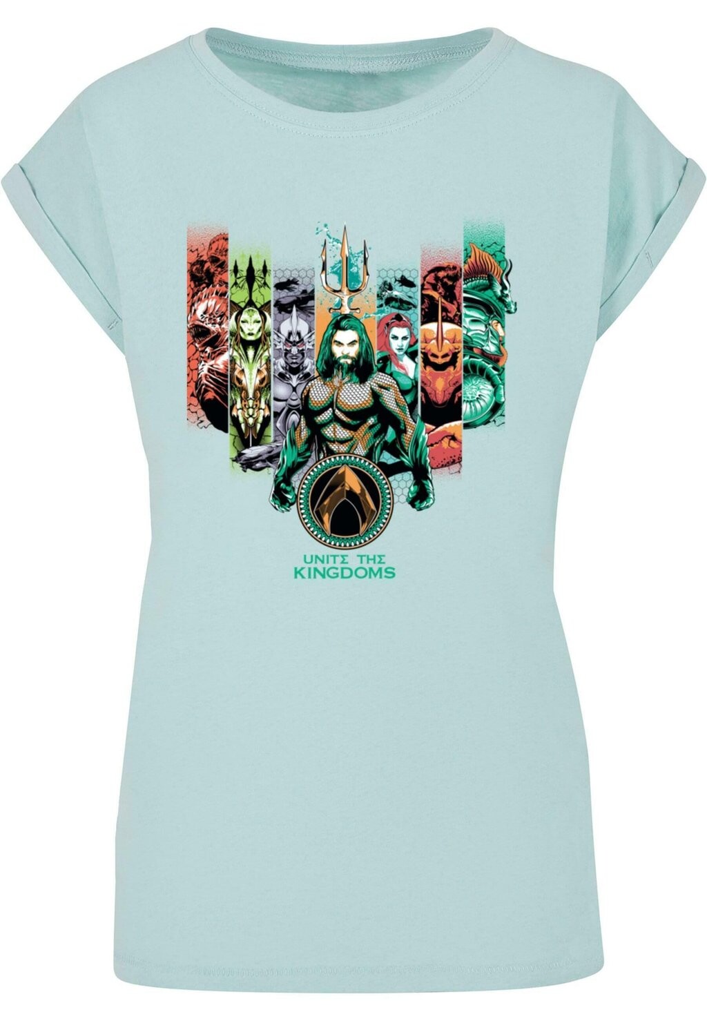 

Футболка с принтом AQUAMAN UNITE THE KINGDOMS ABSOLUTE CULT, синий
