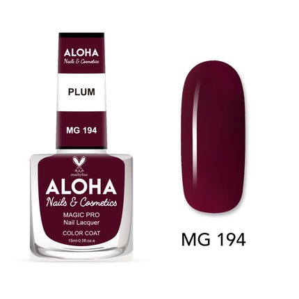

Лак для ногтей Magic Pro 15 мл - Mg 194 / Слива Aloha Nails & Cosmetics
