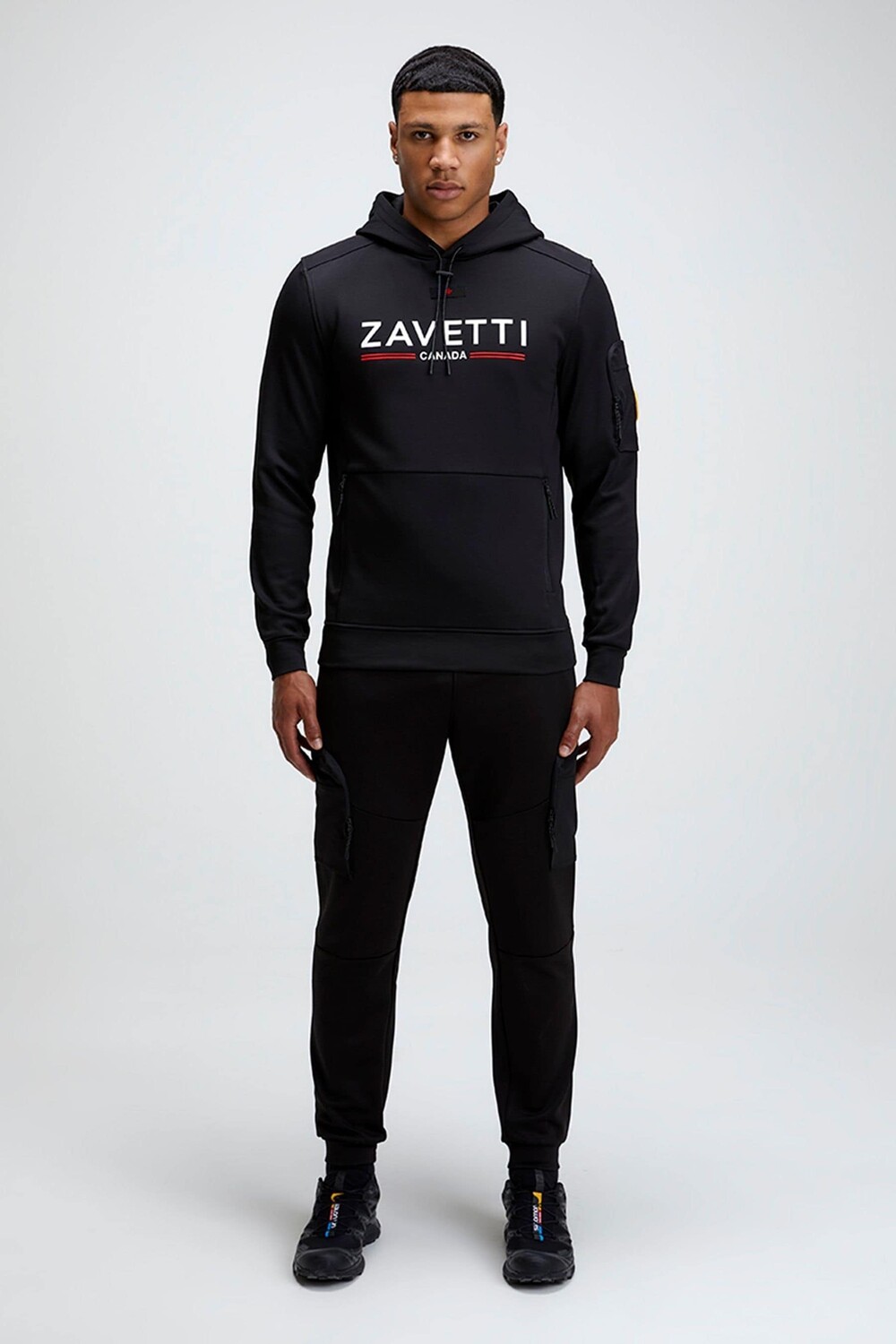 

Толстовка Daletto 2 0 с капюшоном через голову Zavetti Canada, черный