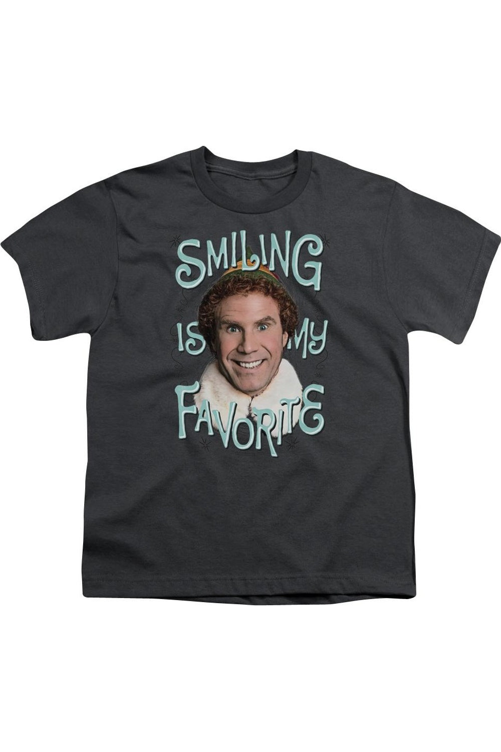 

Футболка Elf с улыбкой детская короткий рукав Gildan, Charcoal