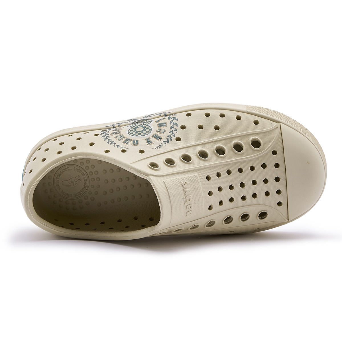 Детские сандалии Jefferson Kids Native Shoes, oyster белый | lucky nкоричневыйs | oyster белый — фото 4