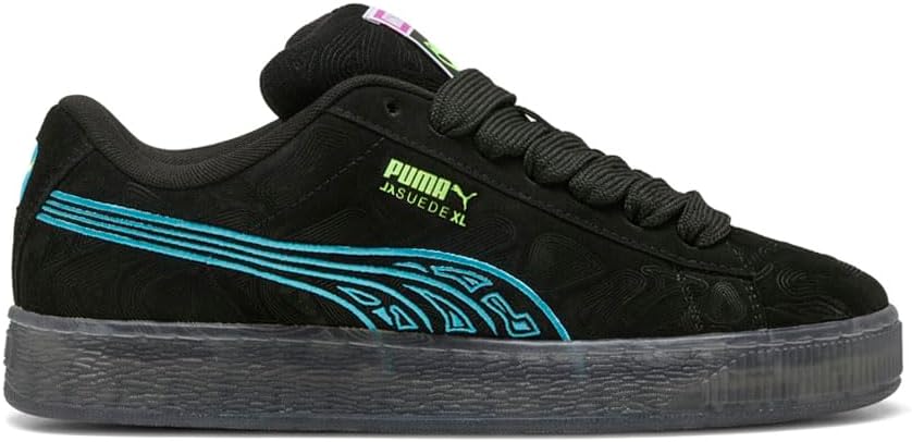 

Мужские замшевые кроссовки PUMA XL Alien с шнуровкой, повседневные - черные