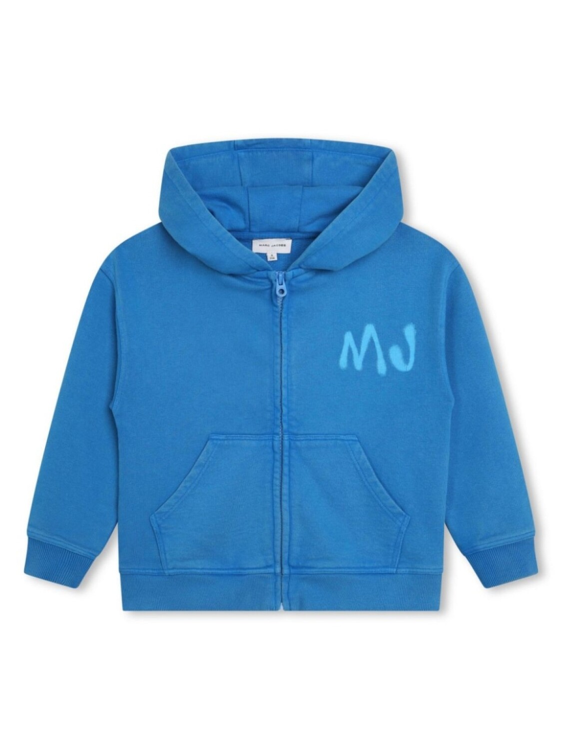 

Marc Jacobs Kids худи на молнии с логотипом, синий