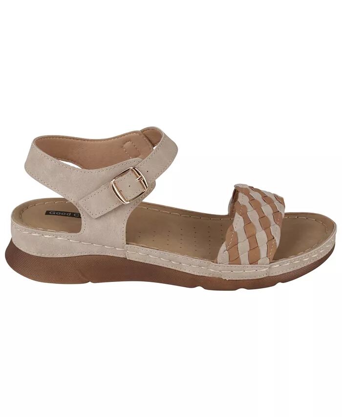 Женские сандалии Millis Comfort Flat GC Shoes, коричневый/бежевый — фото 2