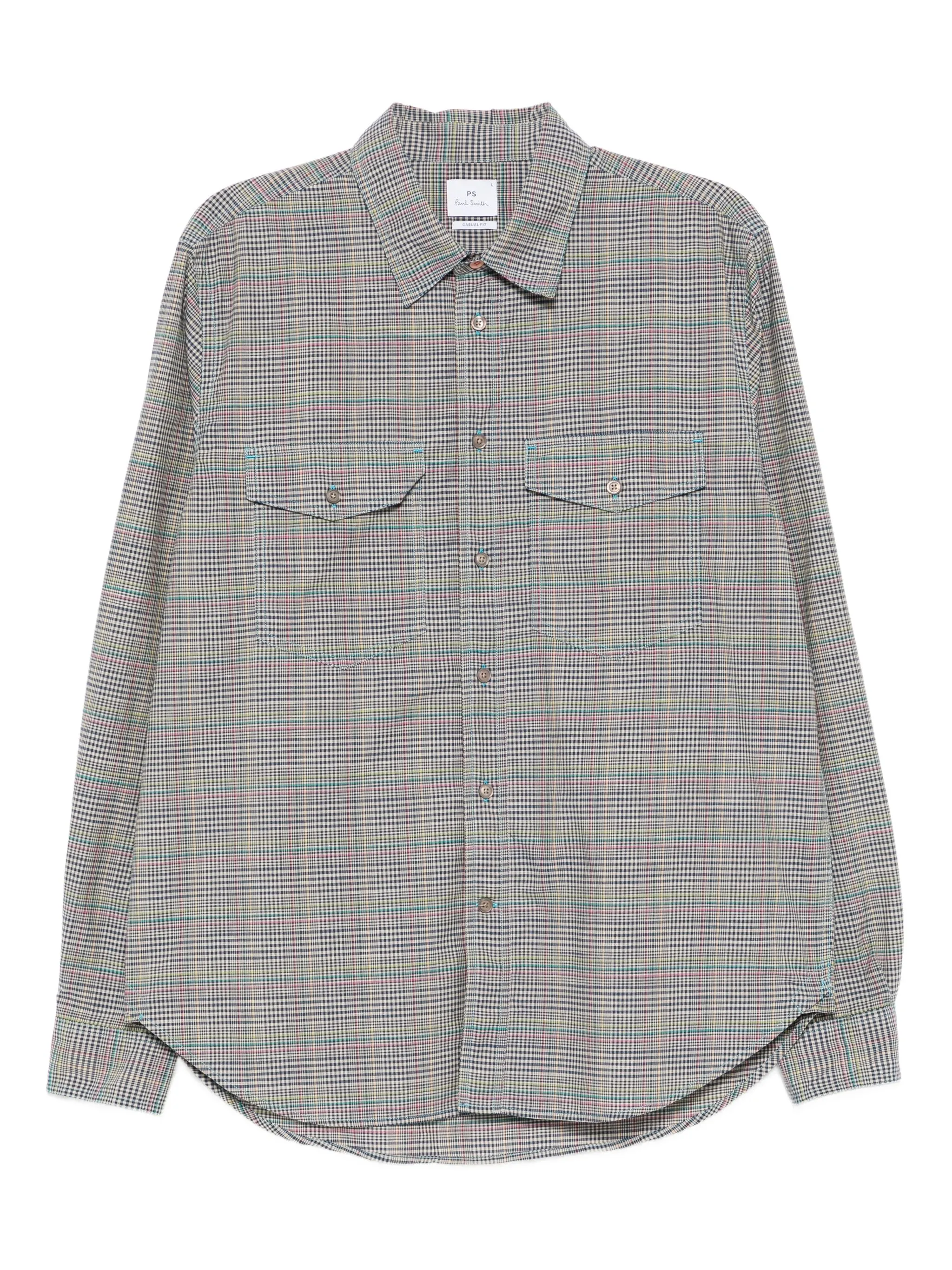 

Клетчатая рубашка Ps Paul Smith, серый