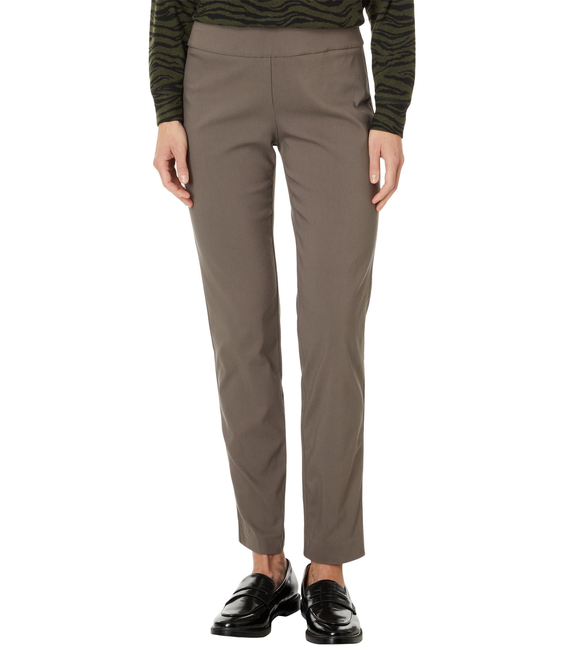 

Брюки Elliott Lauren Control Stretch Pull-On Ankle Pants With Back Slit Detail, Toast