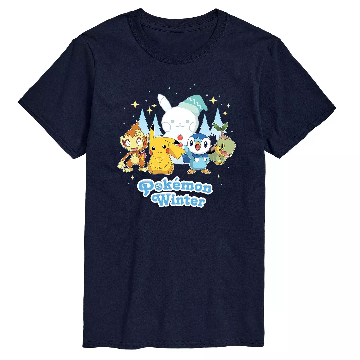 

Зимняя футболка Big & Tall Pokemon Sinnoh, Blue Licensed Character, синий