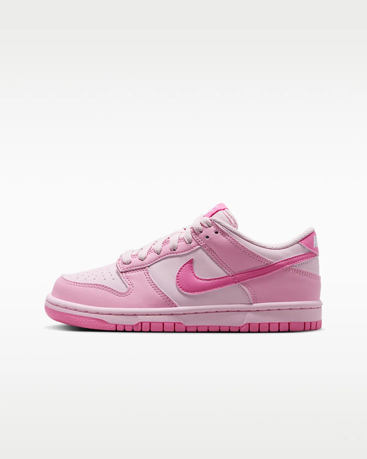 Кроссовки Nike Dunk Low для детей, Pink Rise/Pink Foam/White/Playful Pink