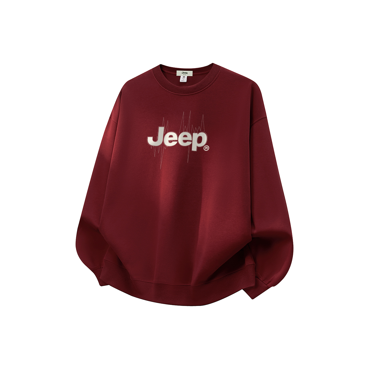 

Свитшот Unisex Crew Neck Moderate Regular Jeep, burgundy