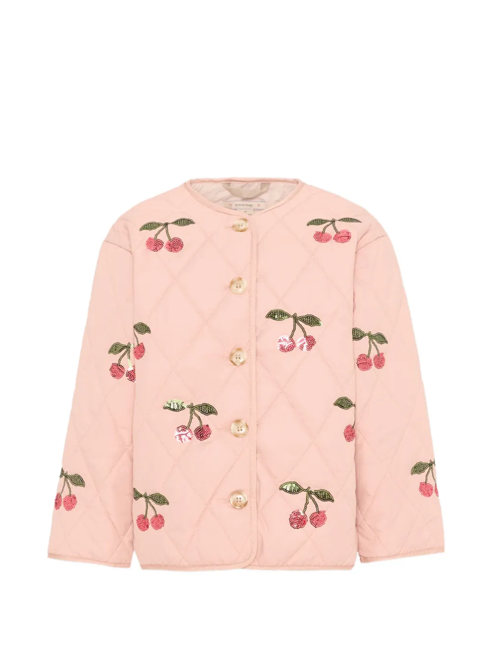 

Стеганая куртка цвета вишни Konges Slojd, розовый