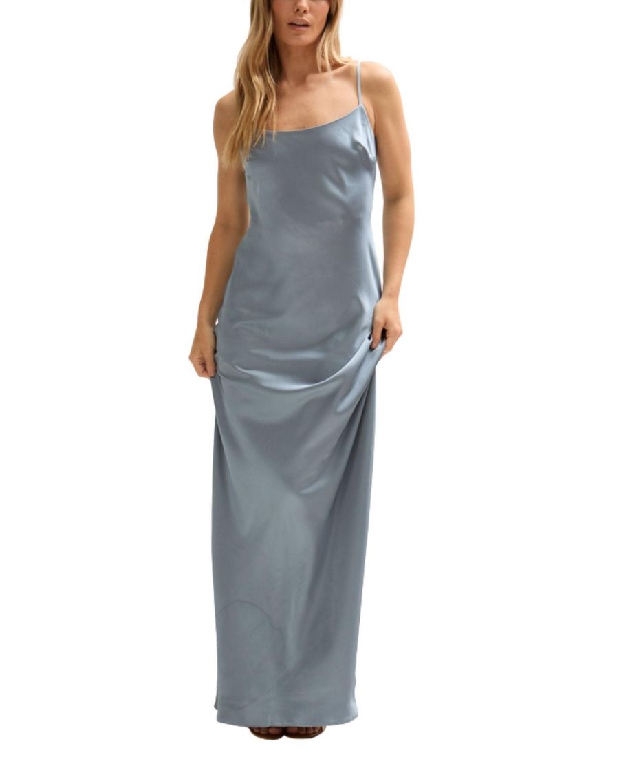 

Женское длинное платье Roxy на тонких бретелях Lily and Lionel London, Blue