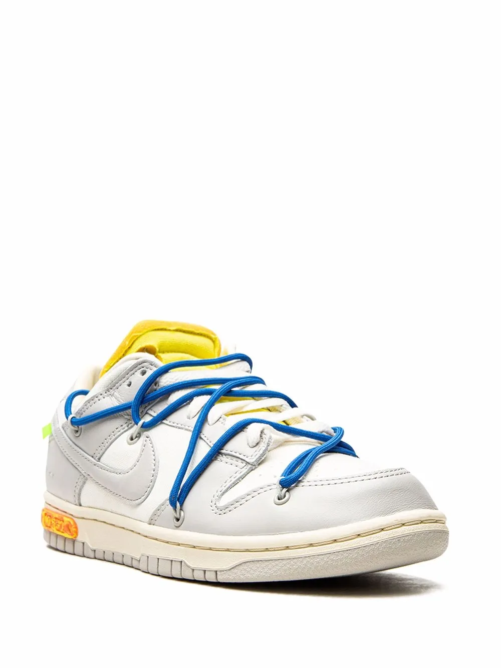 Кроссовки Dunk Low из коллаборации с Off-White Nike X Off-White, белый — фото 2