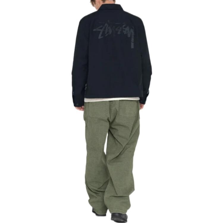 Мужская рубашка Stussy, цвет Black — фото 4
