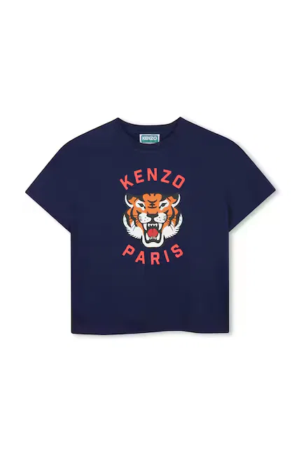 Футболка детская с логотипом Kenzo Kids, синий