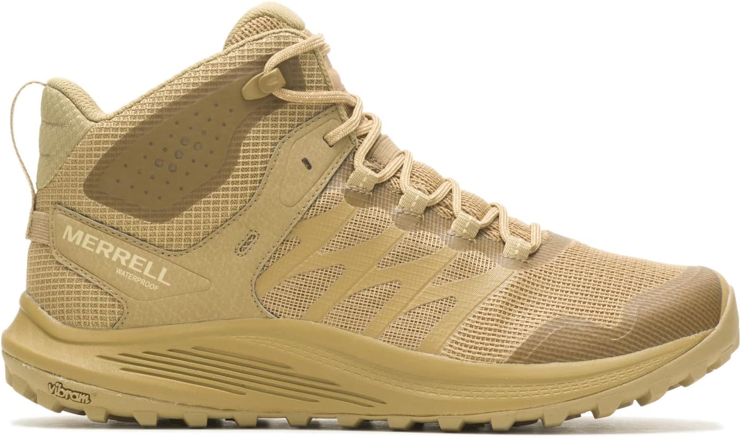 Мужские ботинки Merrell Nova 3 Tactical Mid Waterproof, Dark Coyote — фото 2