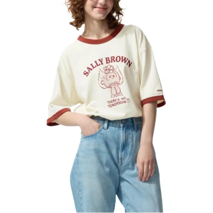 Футболка унисекс x PEANUTS, SS26 UNIQLO, Light Beige