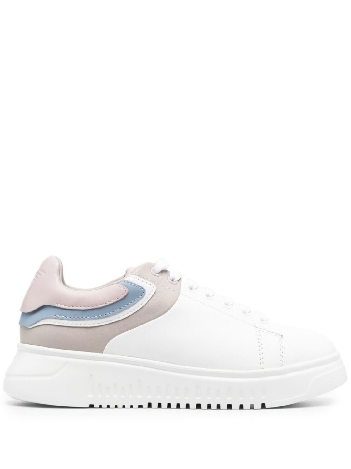 

Кроссовки Emporio Armani With Embossed Logo, белый/голубой/розовый