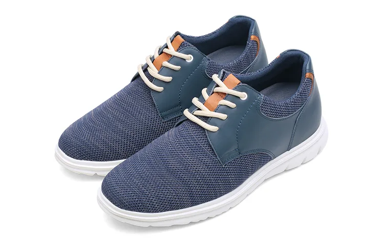 He Jinchang Low top Casual Shoes Men's Blue — фото 4