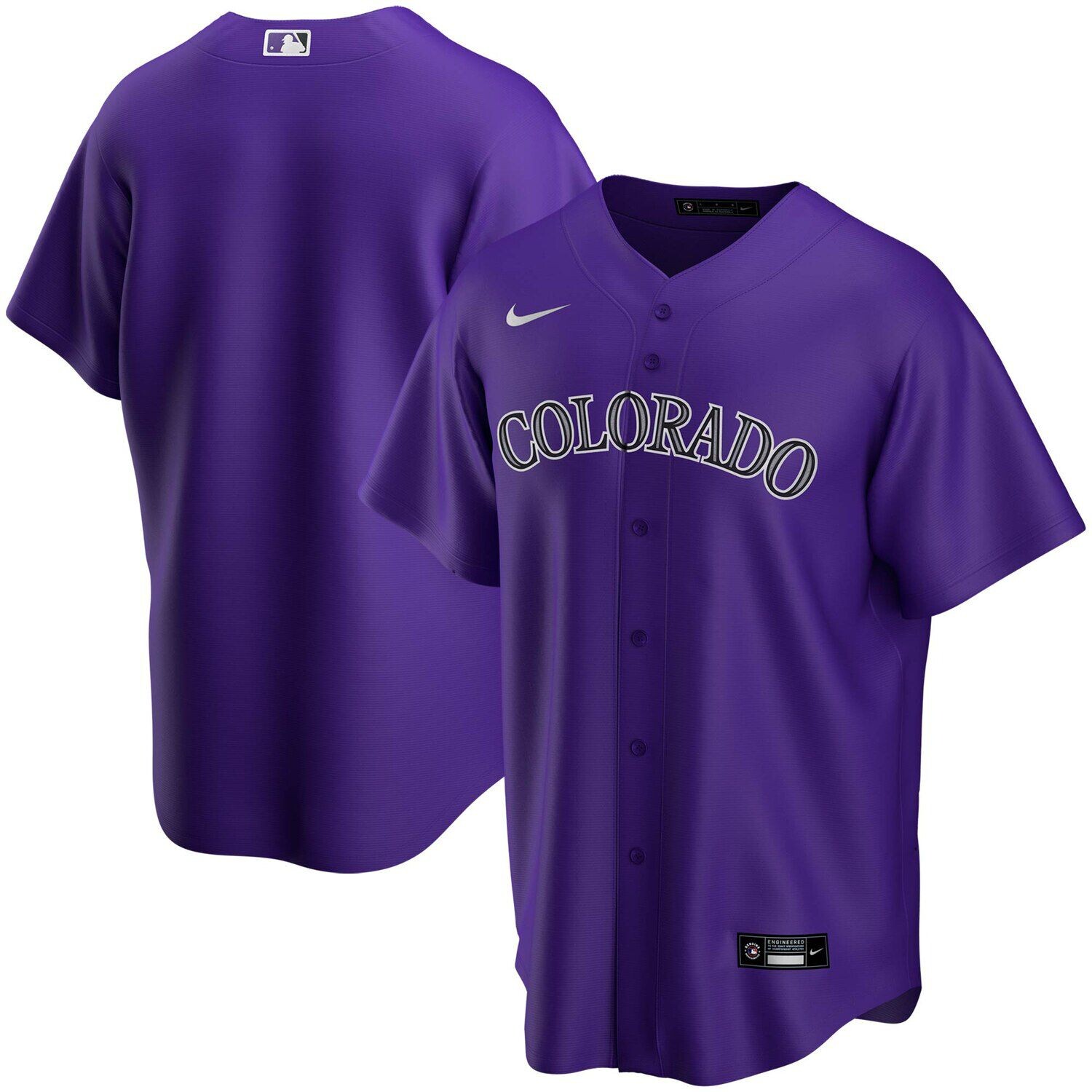

Мужская фиолетовая футболка Colorado Rockies Alternate Replica Team Nike, Фиолетовый, Мужская фиолетовая футболка Colorado Rockies Alternate Replica Team Nike