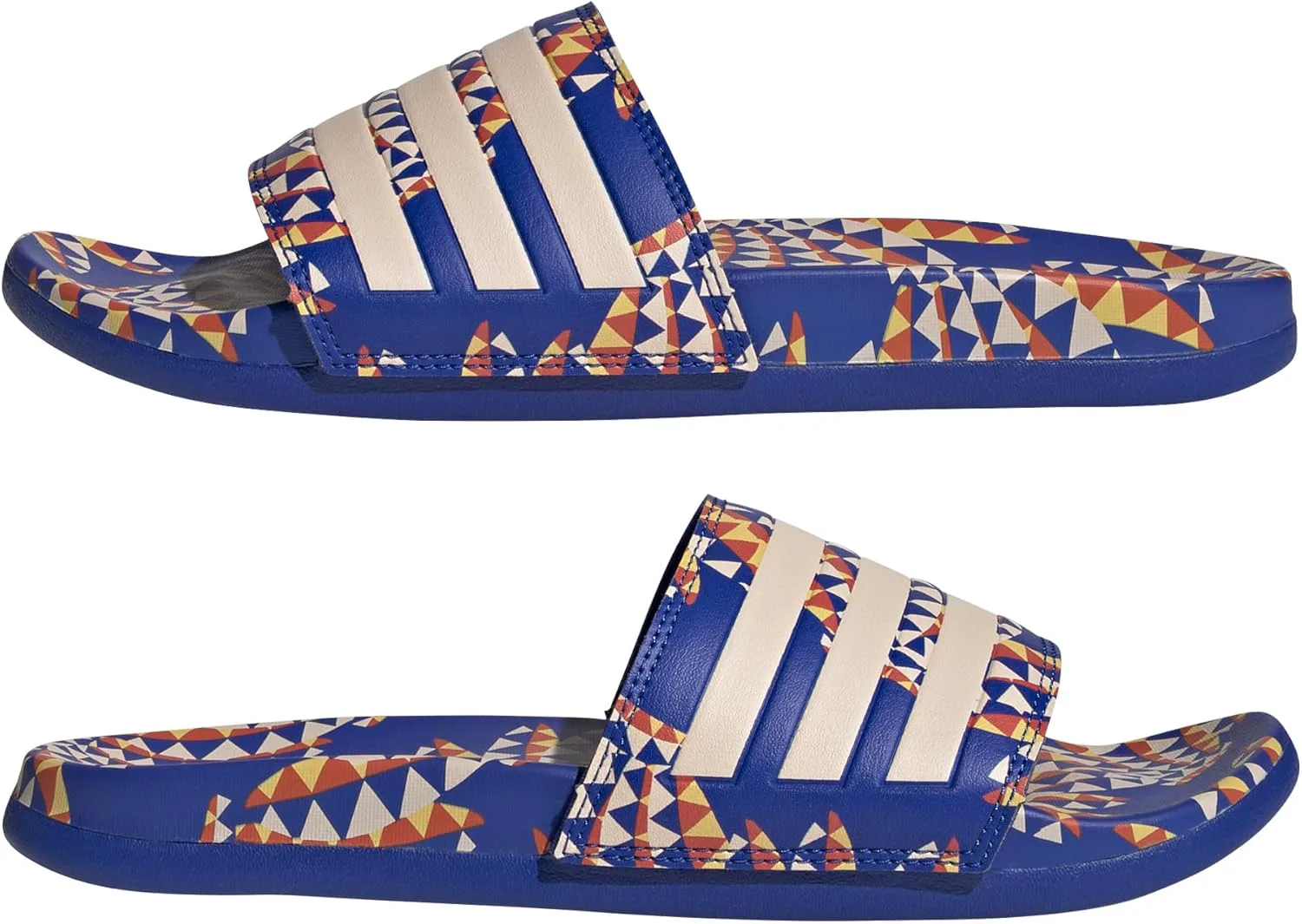 Женские сандалии Adidas Adilette Comfort, синий/оранжевый — фото 2