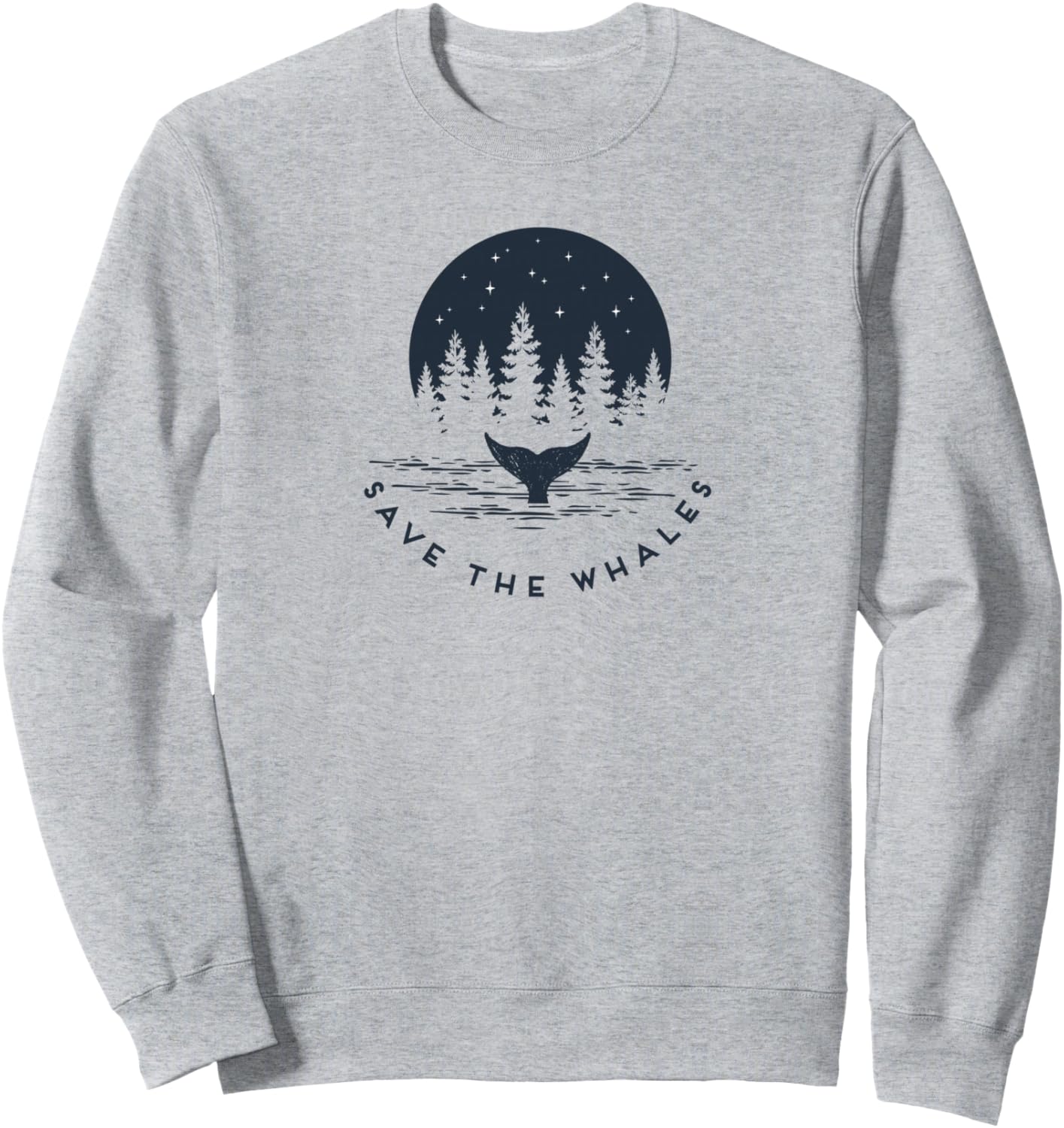 

Толстовка «Спасите китов» Whale Shirts & Gifts For Conservation, серый