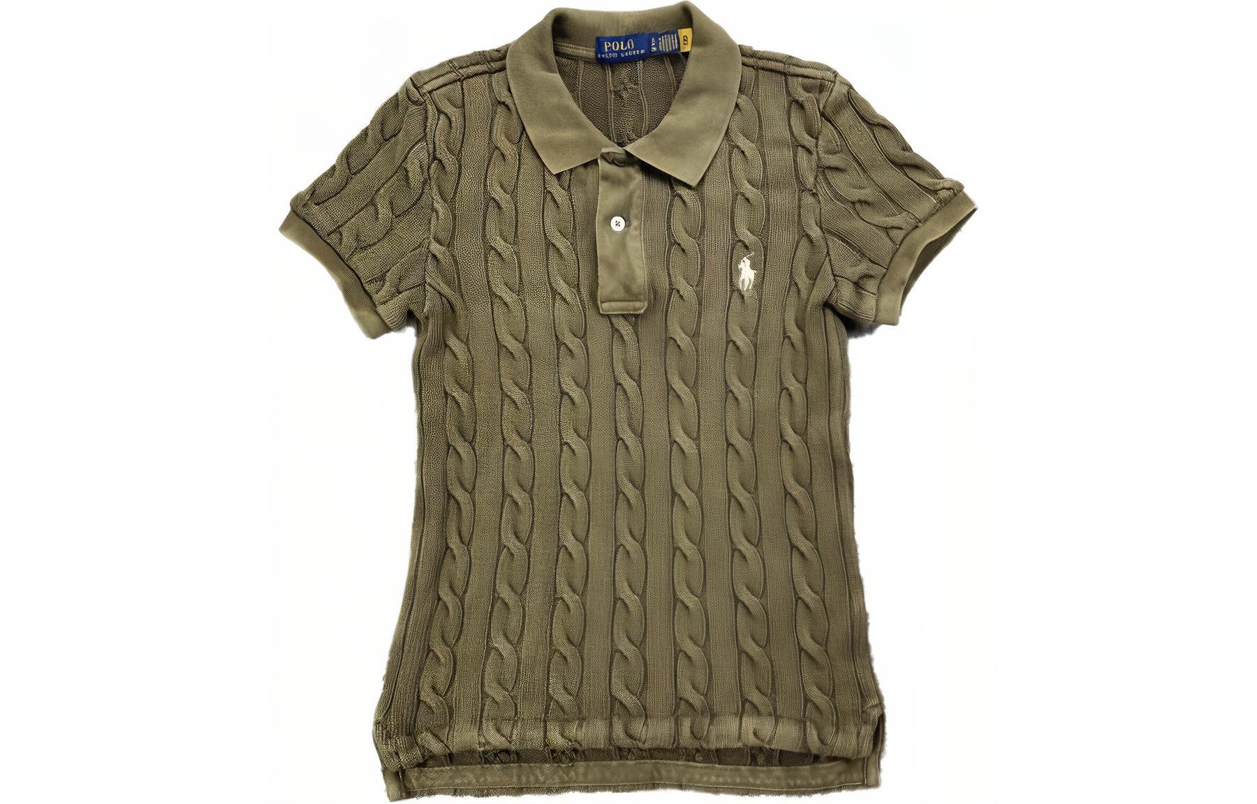 

SS24 Футболка поло женская зеленая Polo Ralph Lauren
