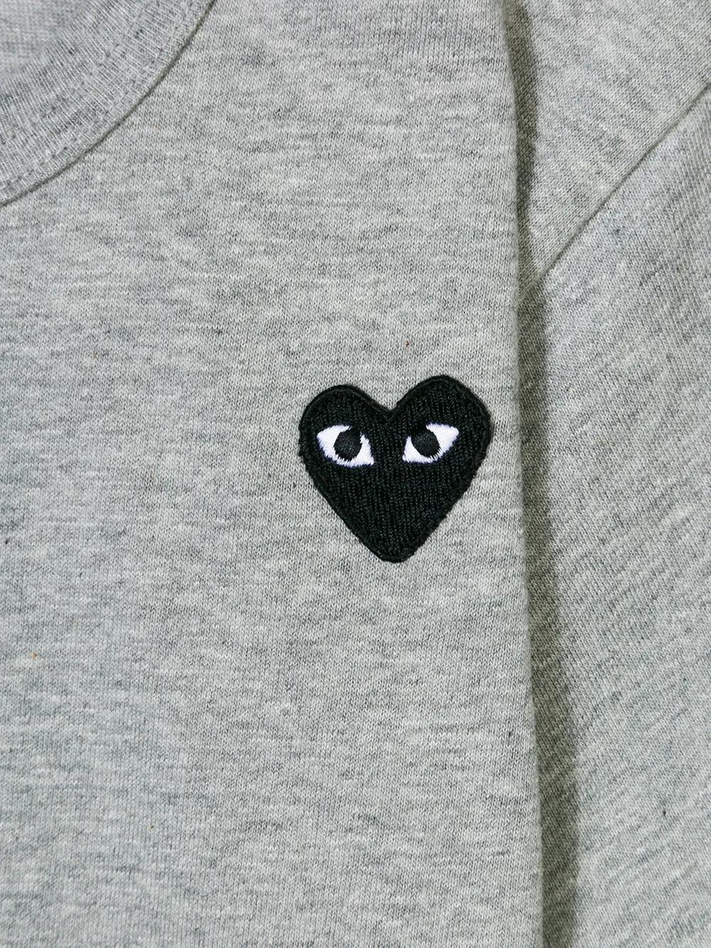 Футболка с логотипом Comme Des Garçons Play Kids, серый — фото 3