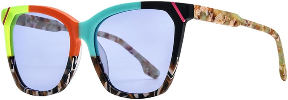 

Солнцезащитные очки MUTYNE из ацетата для мужчин, яркие, в стиле ретро, ​​квадратной формы, защита от УФ-излучения UV400, женские солнцезащитные очки, Purple Dark Green