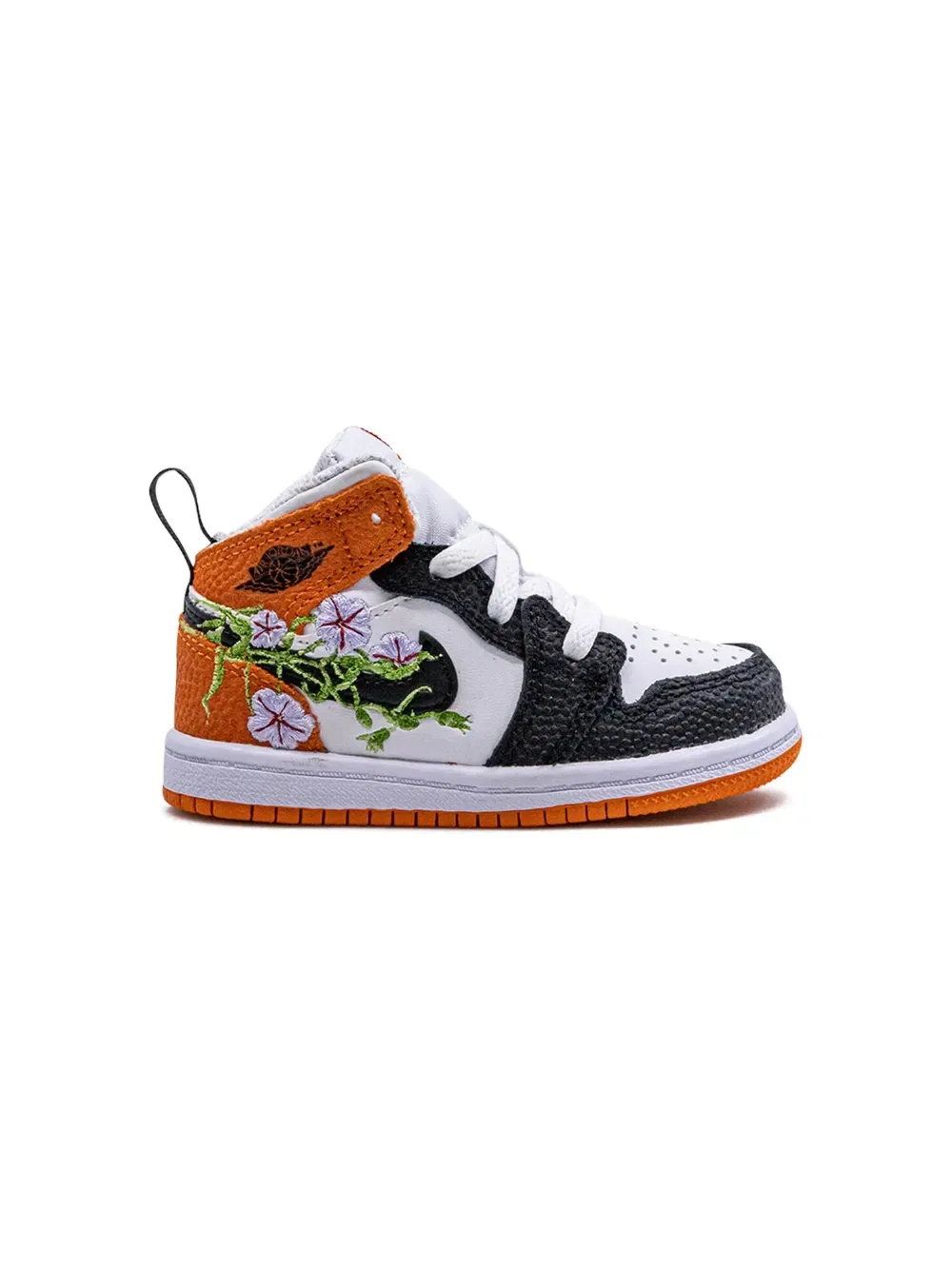 Кроссовки Air Jordan 1 Mid SE Jordan Kids, черный — фото 2